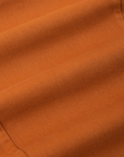 Pencil Pants in Burnt Terracotta fabric detail close up