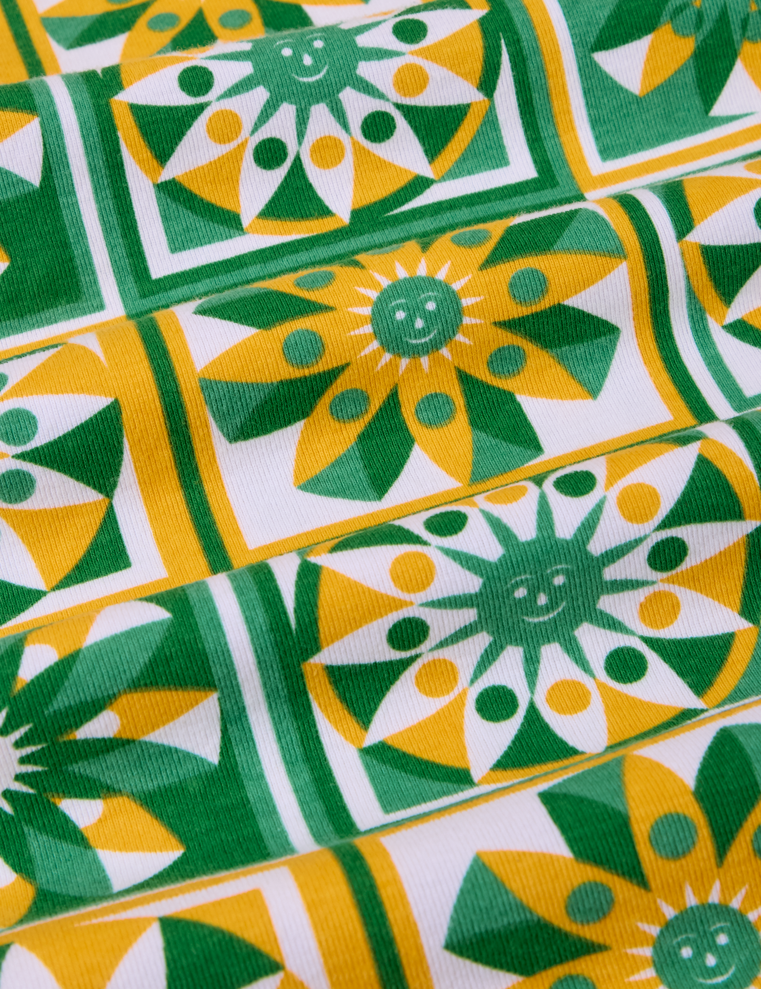 Deep-Cut Racerback Tank - Spring Quilt Print