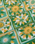 Longline Work Shorts - Spring Quilt Print