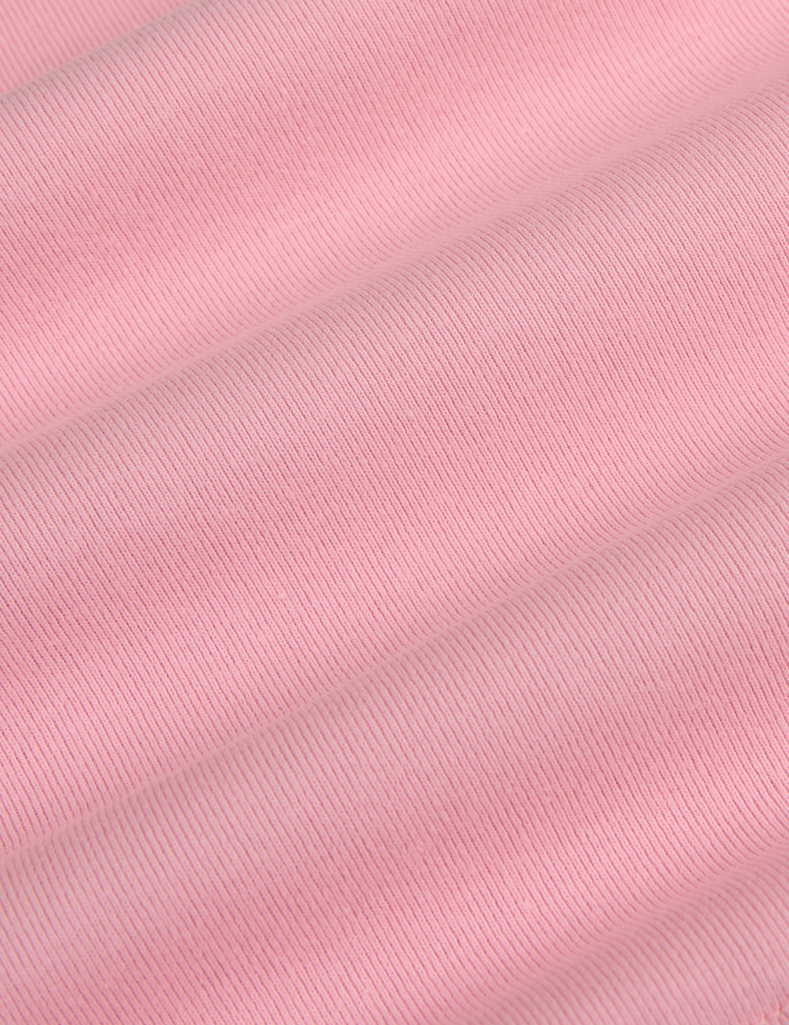 Cropped Tank Top in Baby Pink fabric detail close up