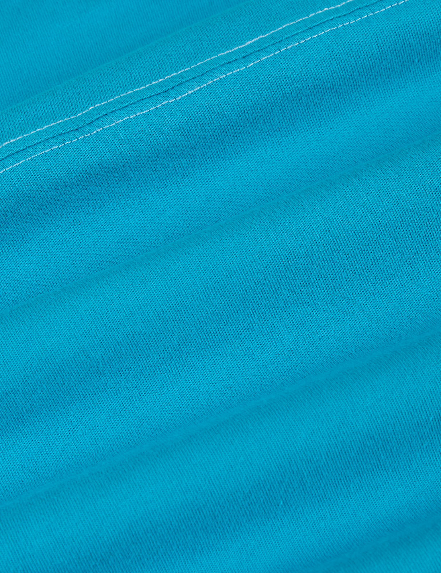 Jr. Varsity Tee in Hawaiian Blue fabric detail close up