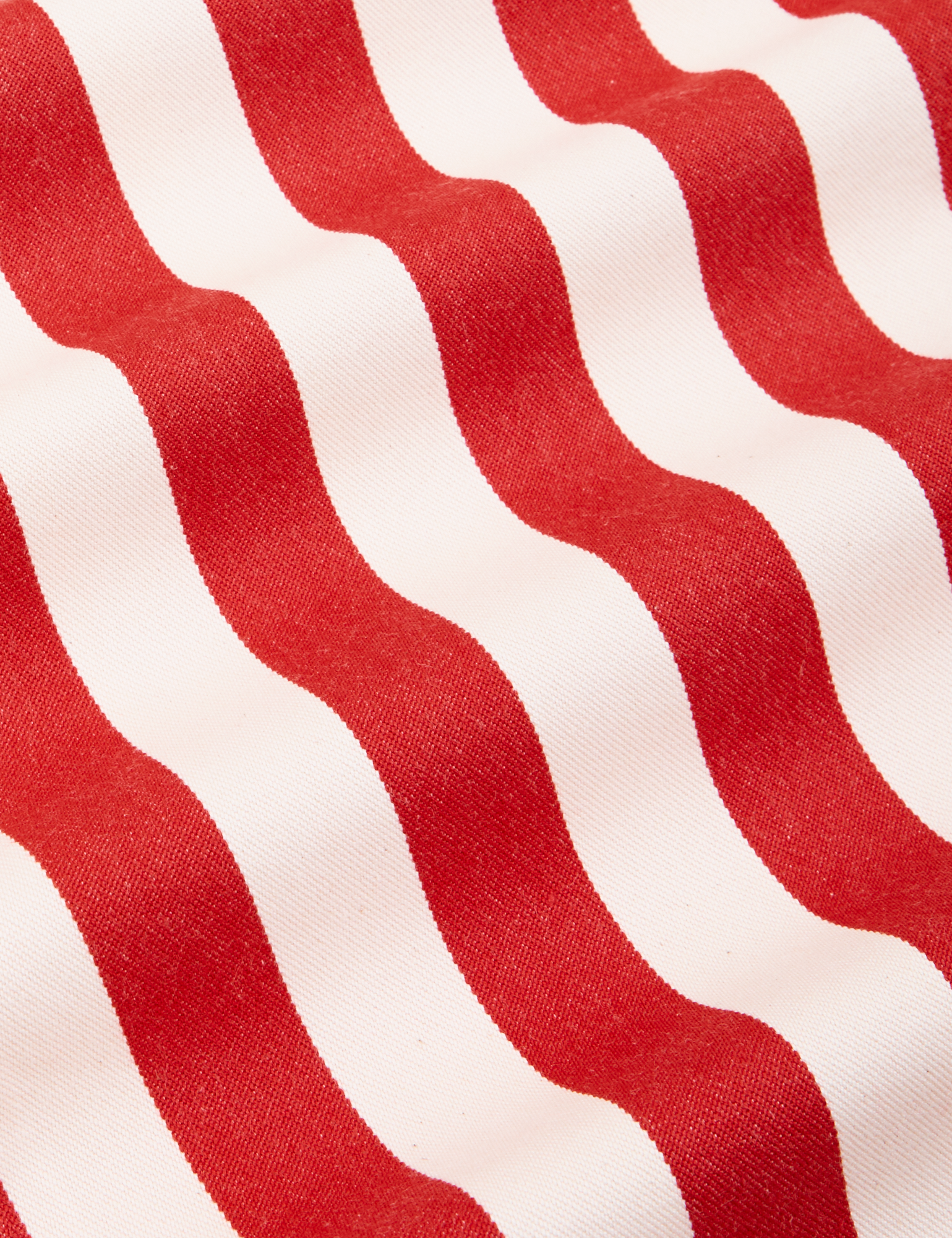 Cherry Stripe Jumpsuit fabric detail close up