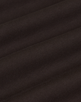 The Tank Top in Espresso Brown fabric detail close up