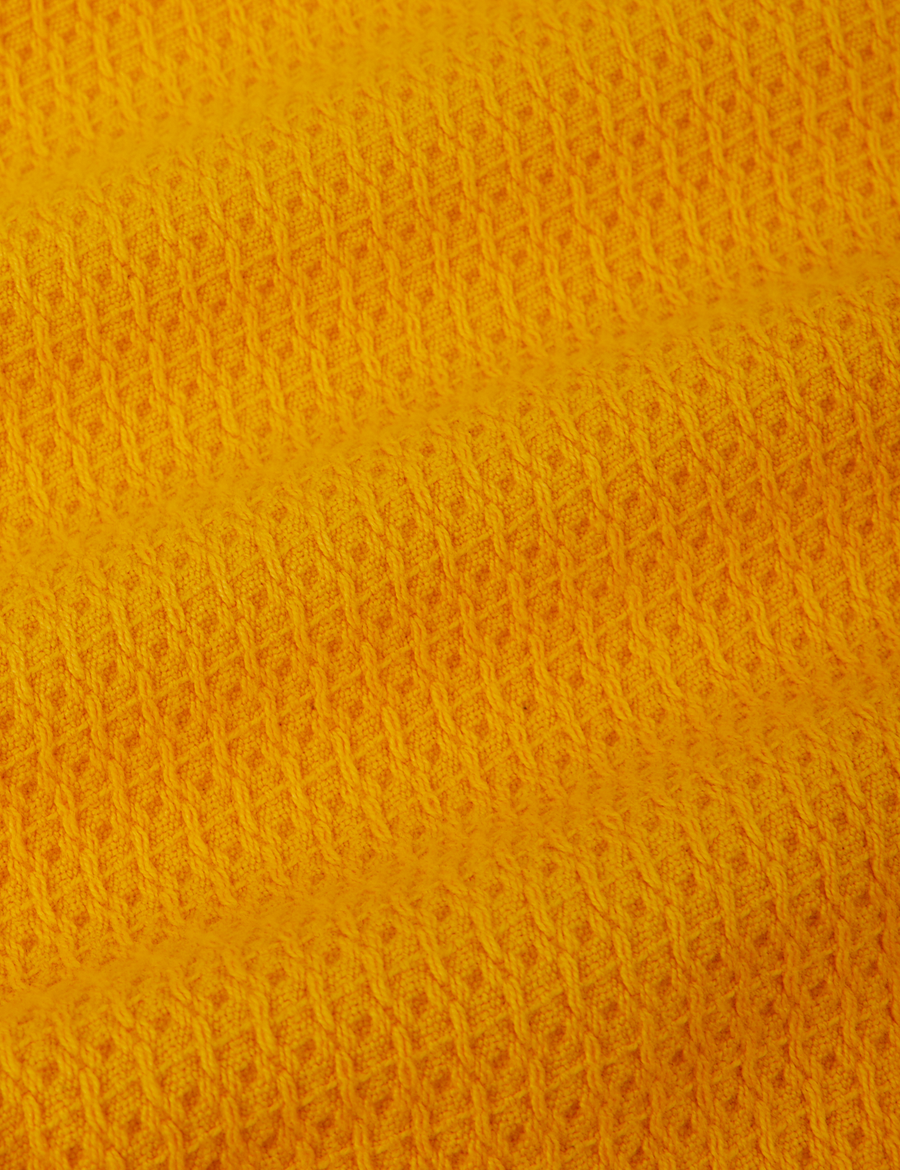 Ricky Jacket in Sunshine Yellow fabric detail close up