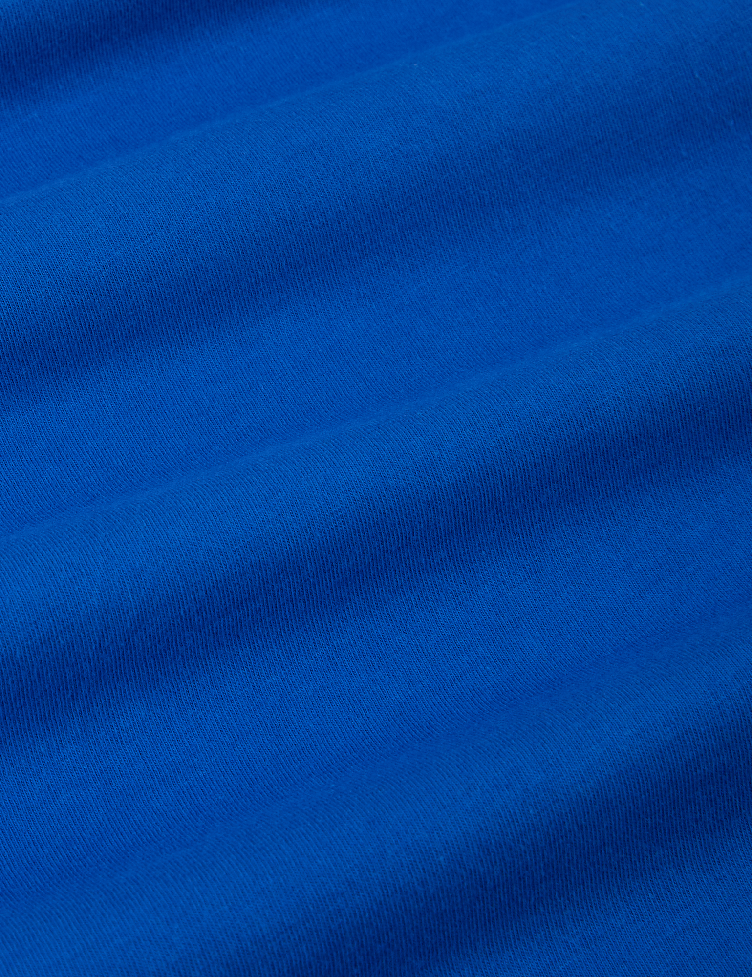 JV Tee in Royal Blue fabric detail close up