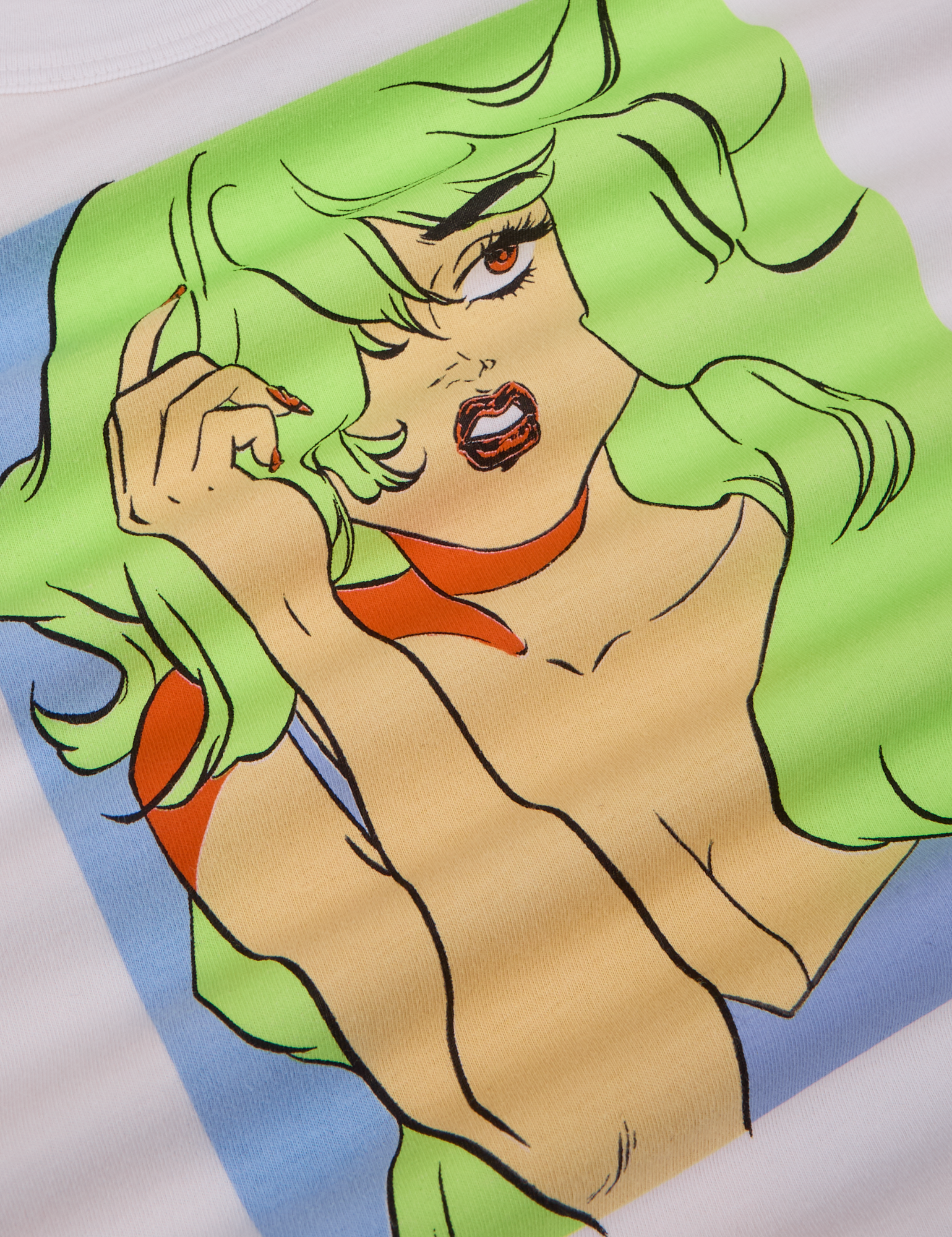 Close up of illustration of Snotgirl Comic Tee