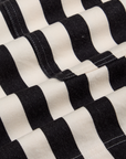 Longline Work Shorts in Natural fabric detail close up