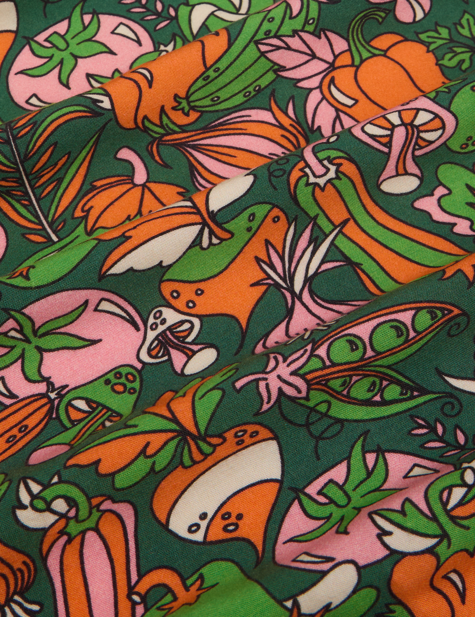 Kitchen Collection Pantry Button-Up fabric detail close up