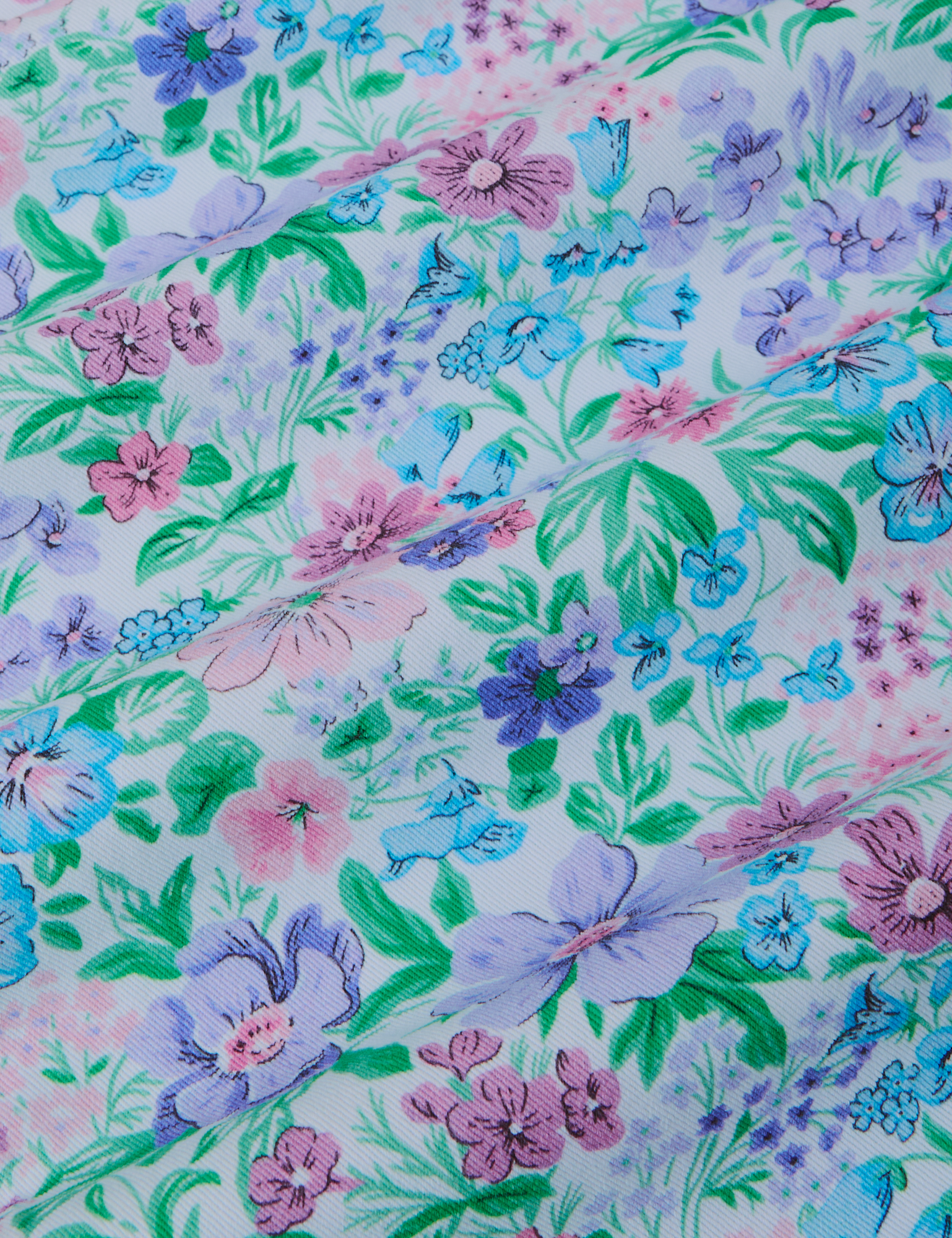 Vintage Wallpaper Jumpsuit fabric detail close up