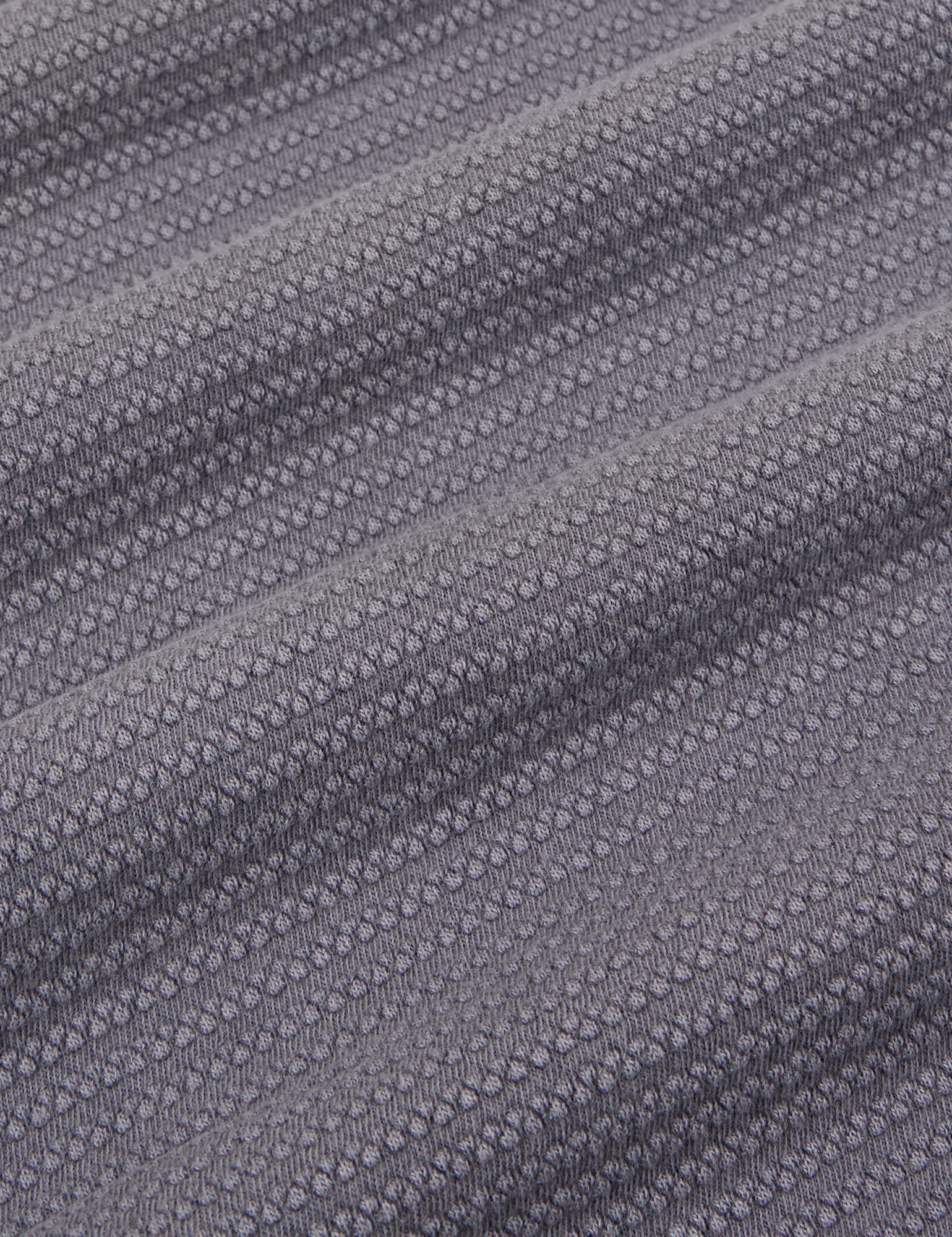 Honeycomb Thermal in Washed Grey fabric detail close up