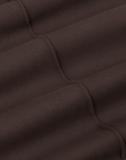 Easy Western Pants in Espresso Brown fabric detail close up