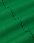 Western Pants in Forest Green fabric detail close up