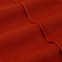 Western Pants in Paprika fabric detail close up.