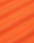 Wide Leg Sweat Pants in Sunset Orange fabric detail close up