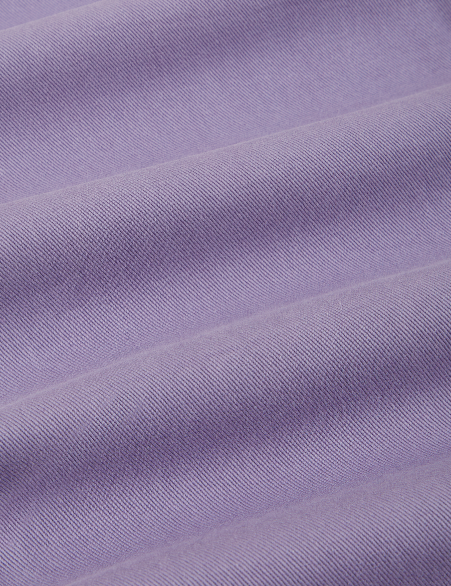Classic Work Shorts in Faded Grape fabric detail close up