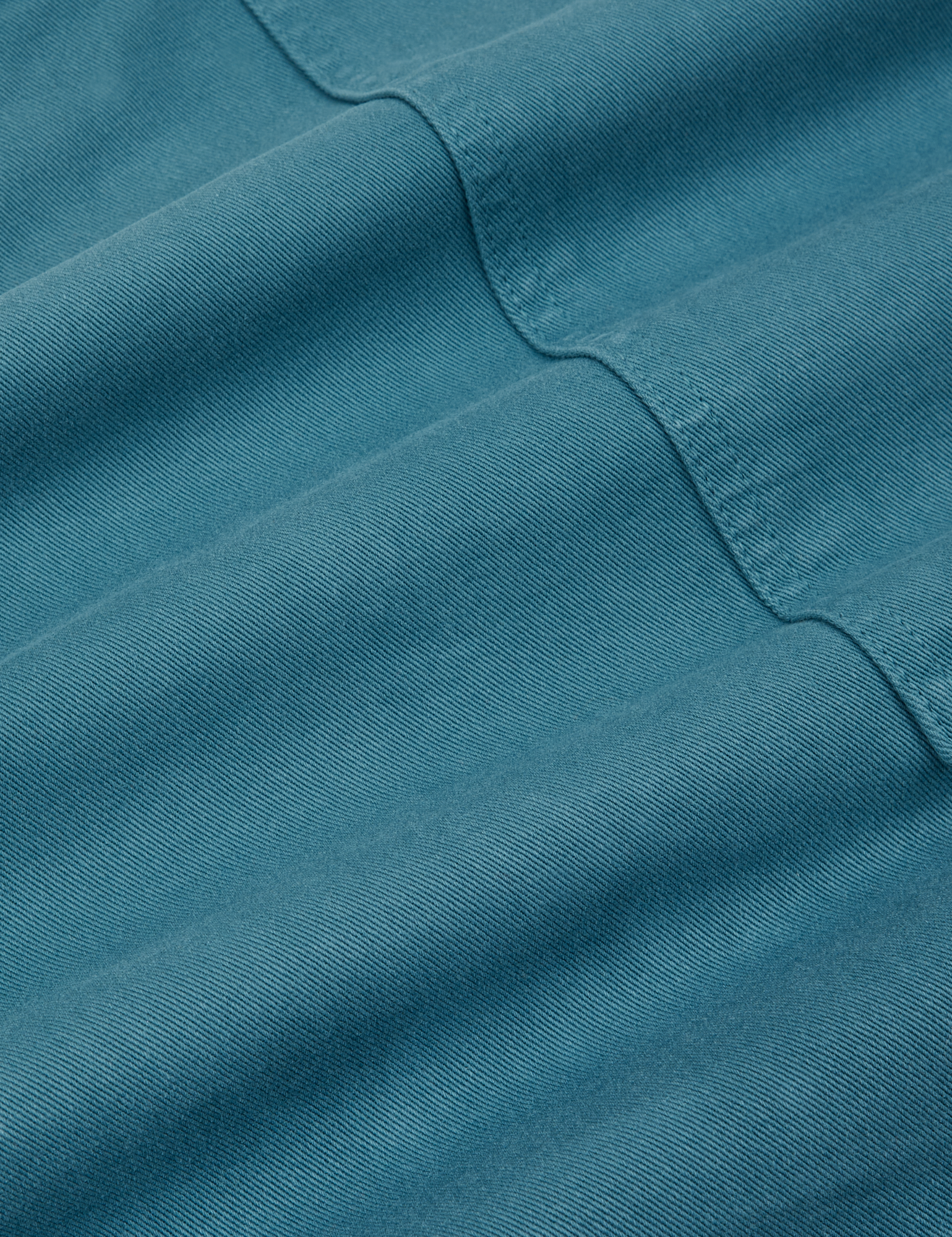 Classic Work Shorts in Marine Blue fabric detail close up