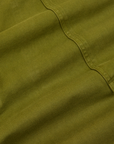 Classic Work Shorts in Summer Olive fabric detail close up