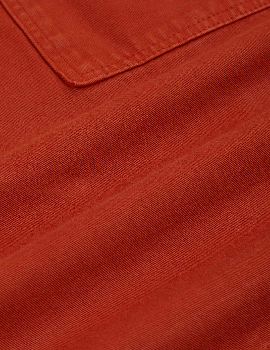 Classic Work Shorts in Paprika fabric detail close up