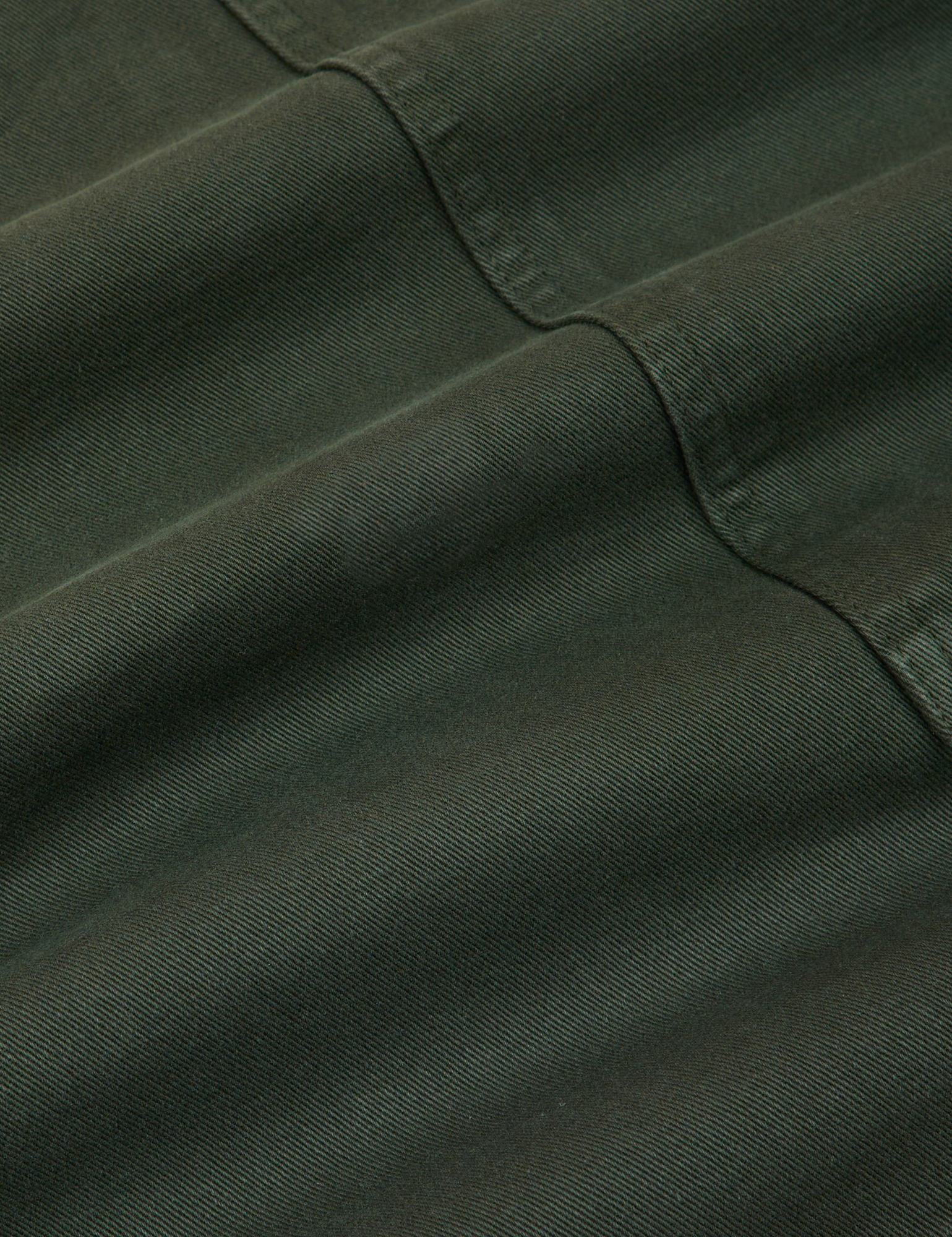 Classic Work Shorts in Swamp Green fabric detail close up