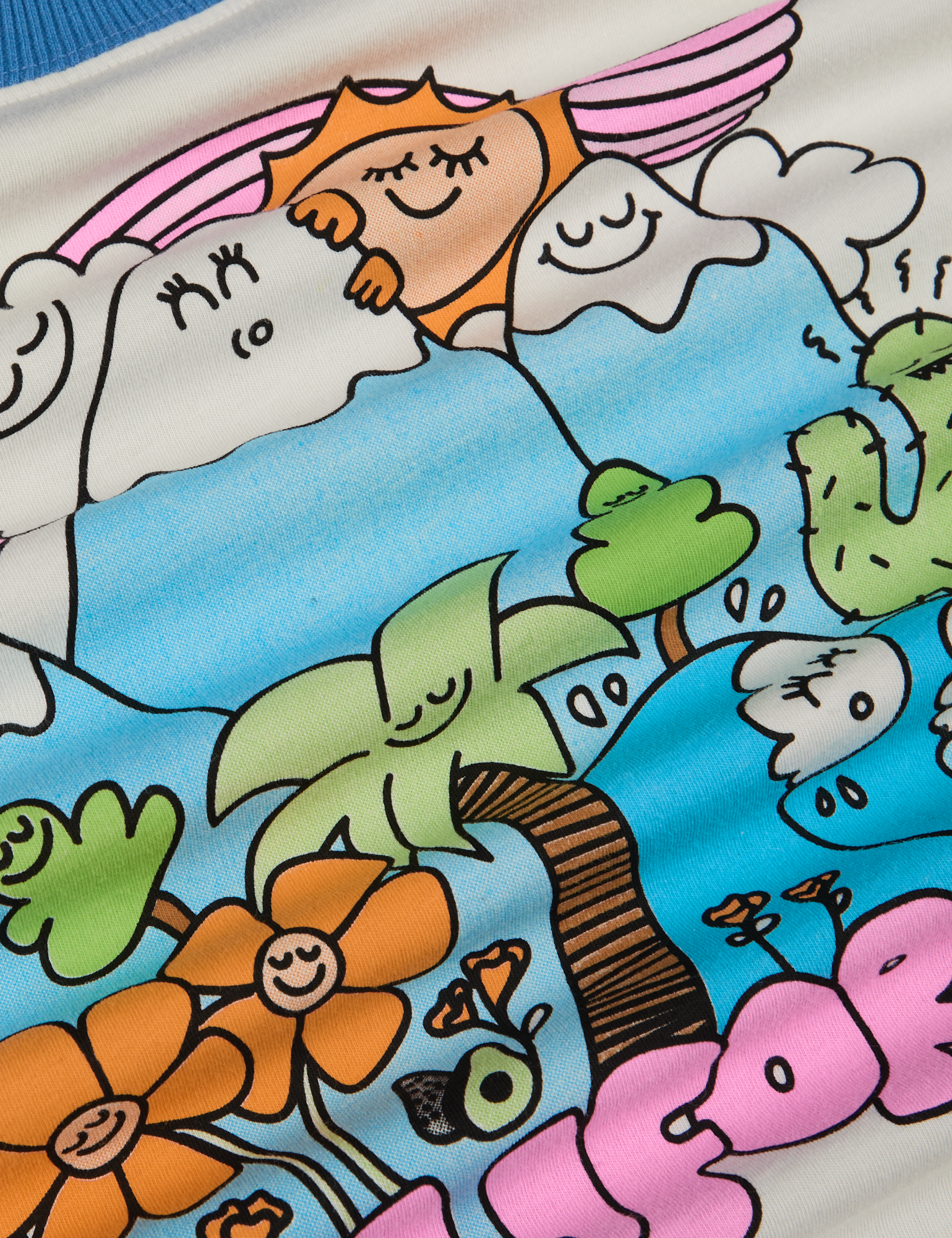 Anniversary Tee in California fabric detail close up