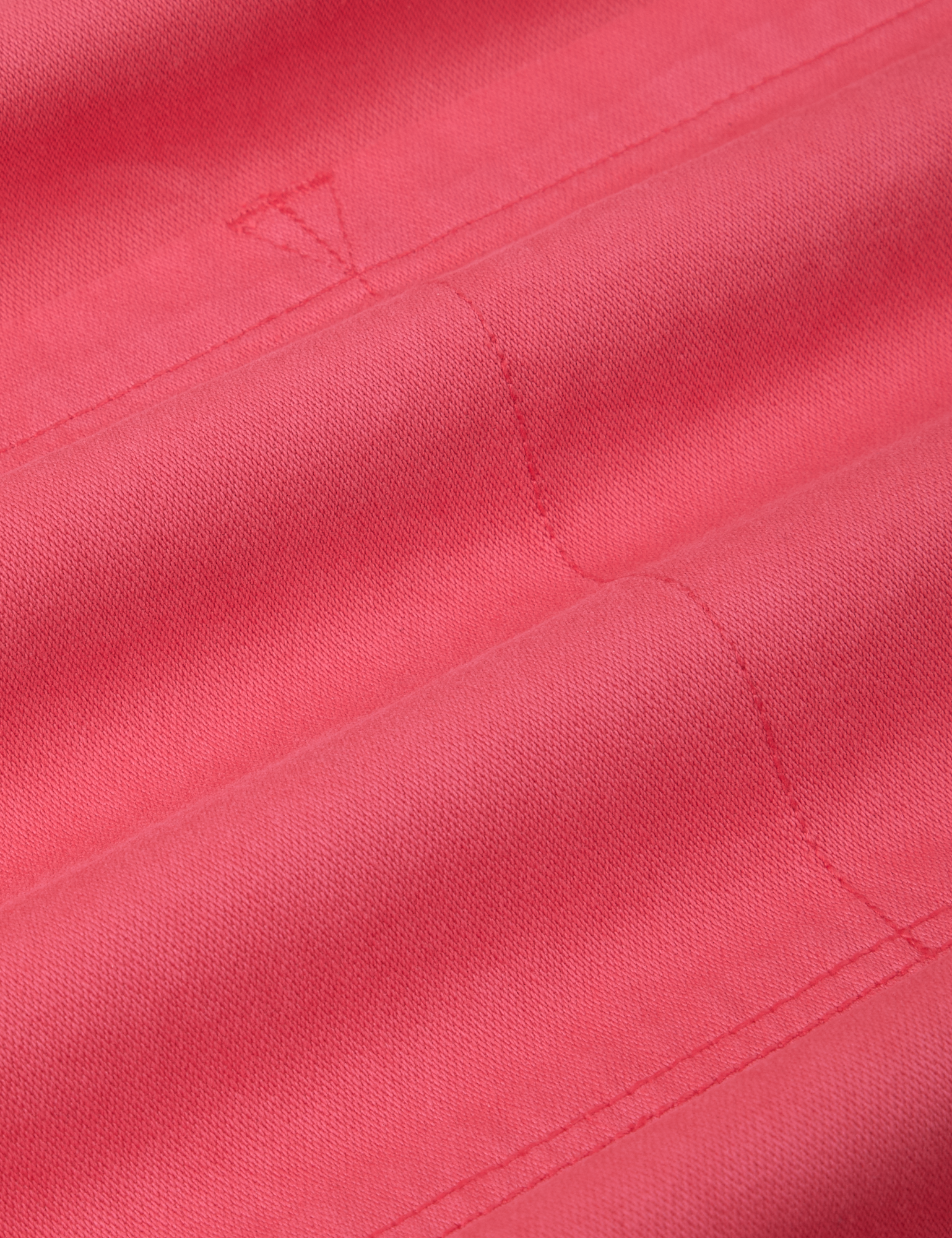 Full Denim Apron fabric detail hot pink