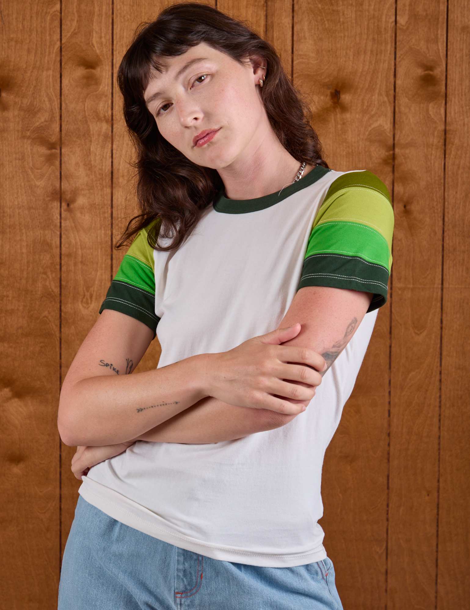 Calypso Tee in Forest on Alex