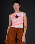 Alex wearing the Black Star Airbrush Muscle Tee
