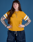 Painted Burly Tee - Mustard Yellow