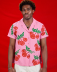 Cherry Pantry Button-Up on Isaac