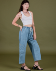 TRY-A-STYLE - Denim Drop Pocket Pants - Light Wash *FINAL SALE*