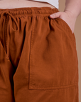 Drop Pocket Cargo Pants - Burnt Terracotta