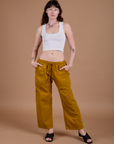 Drop Pocket Cargo Pants - Spicy Mustard