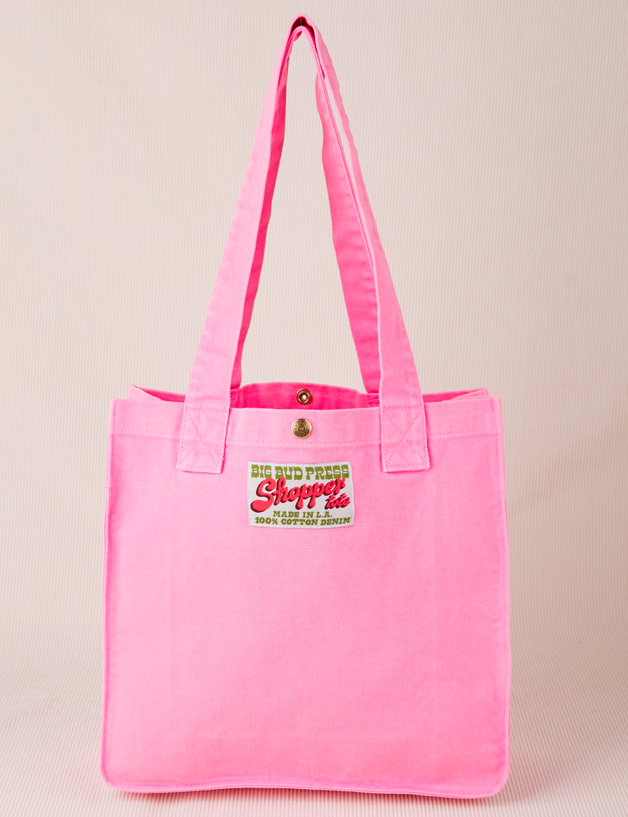 Shopper Tote Bag in Bubblegum Pink