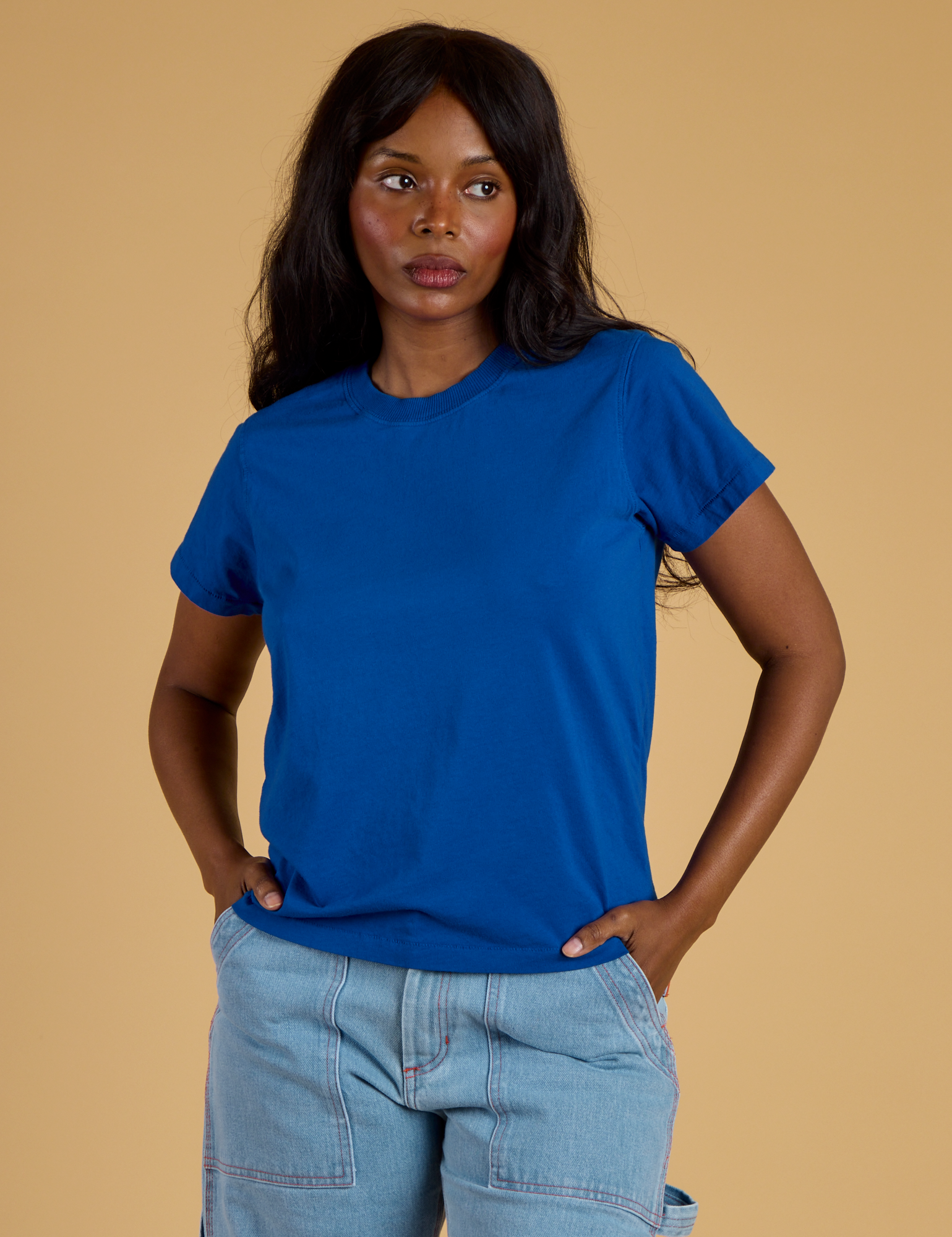 The Organic Vintage Tee - Royal Blue
