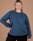 Long Sleeve Burly Tee in French Blue on Lish