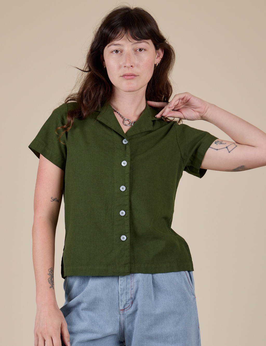 Pantry Button-Up - Evergreen – BIG BUD PRESS