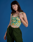 Cropped Tank Top - Spring Quilt Print