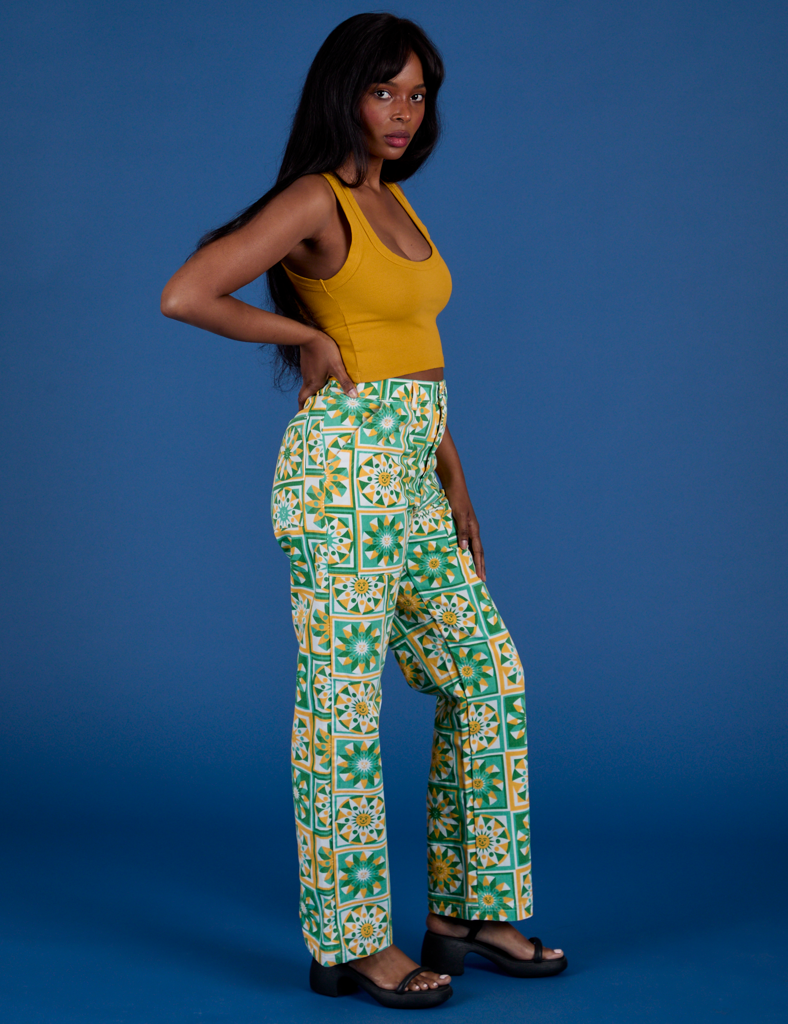 Work Pants - Spring Quilt Print