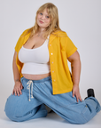 Pantry Button-Up - Sunshine Yellow