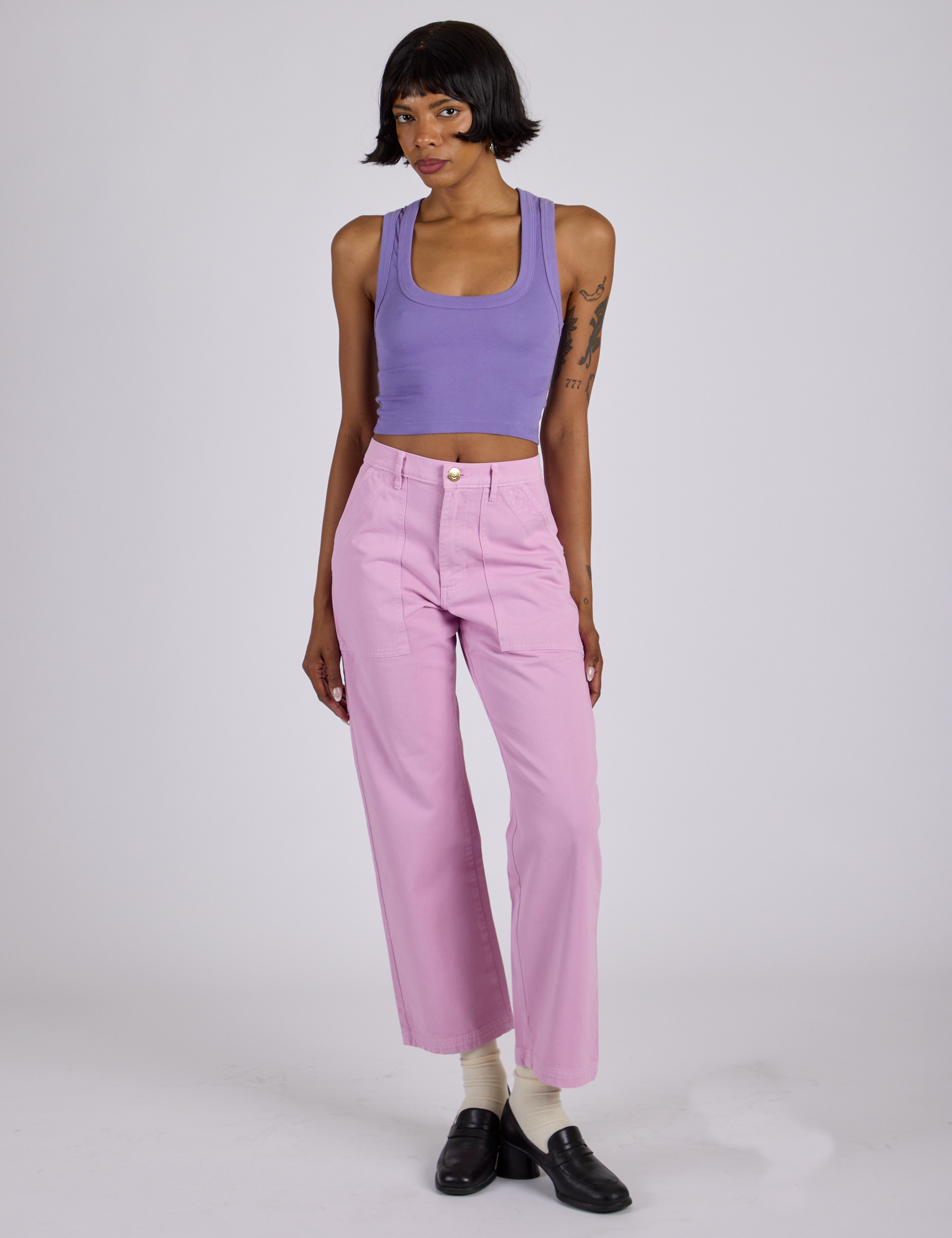 Work Pants - Lilac Purple