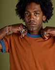 Vintage Ringer Tee - Burnt Terracotta