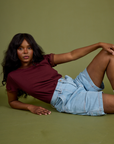 Vintage Ringer Tee - Red Wine