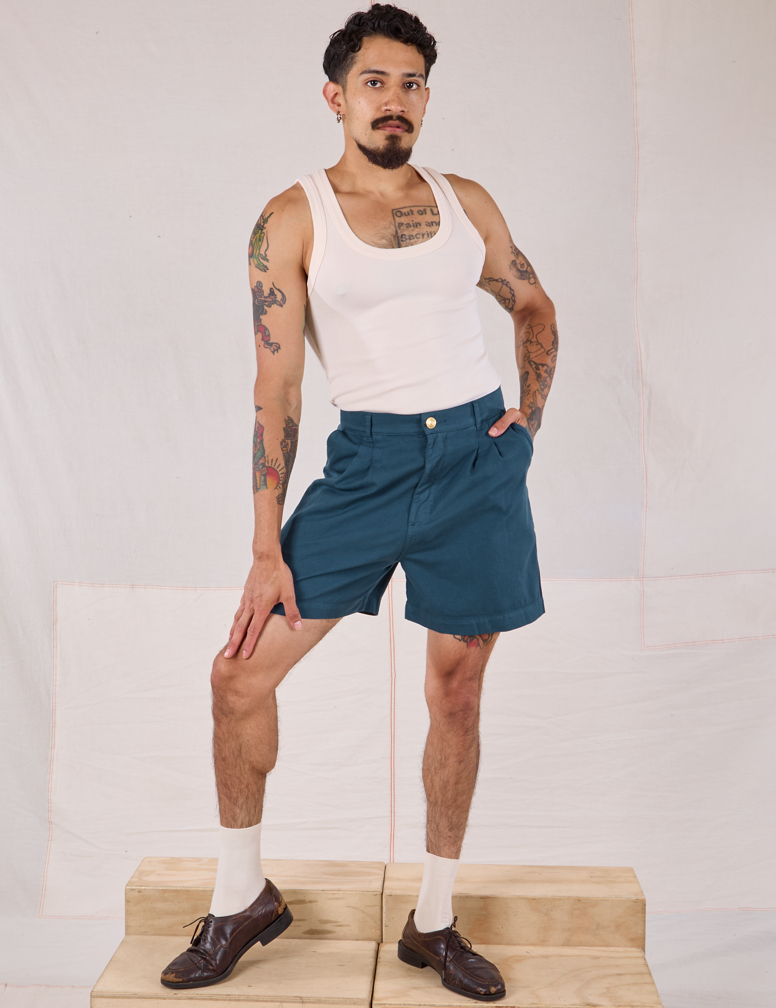 Trouser Shorts - Lagoon