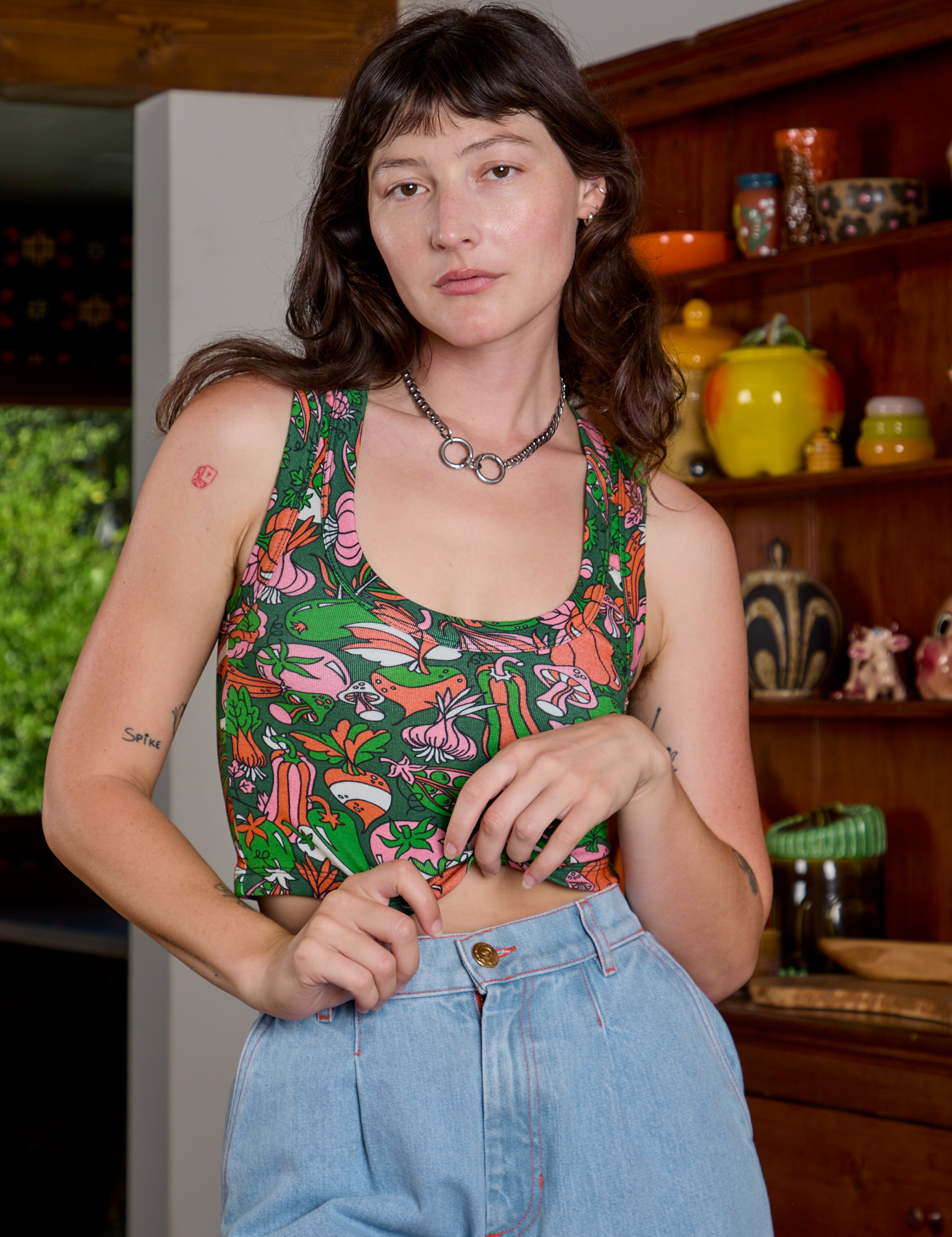 Cropped Tank Top in Kitchen Collection on Alex