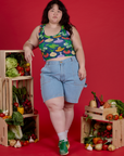 Cropped Tank - Veggie Village