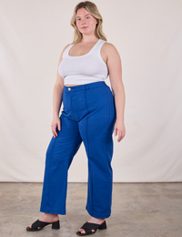 Western Pants - Royal Blue