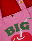 Bodega Shopper Tote in Cherry close up