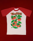 Short Sleeve Raglan Tee in Tomatoes