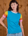 Calypso Tee in Rainbow on Alex