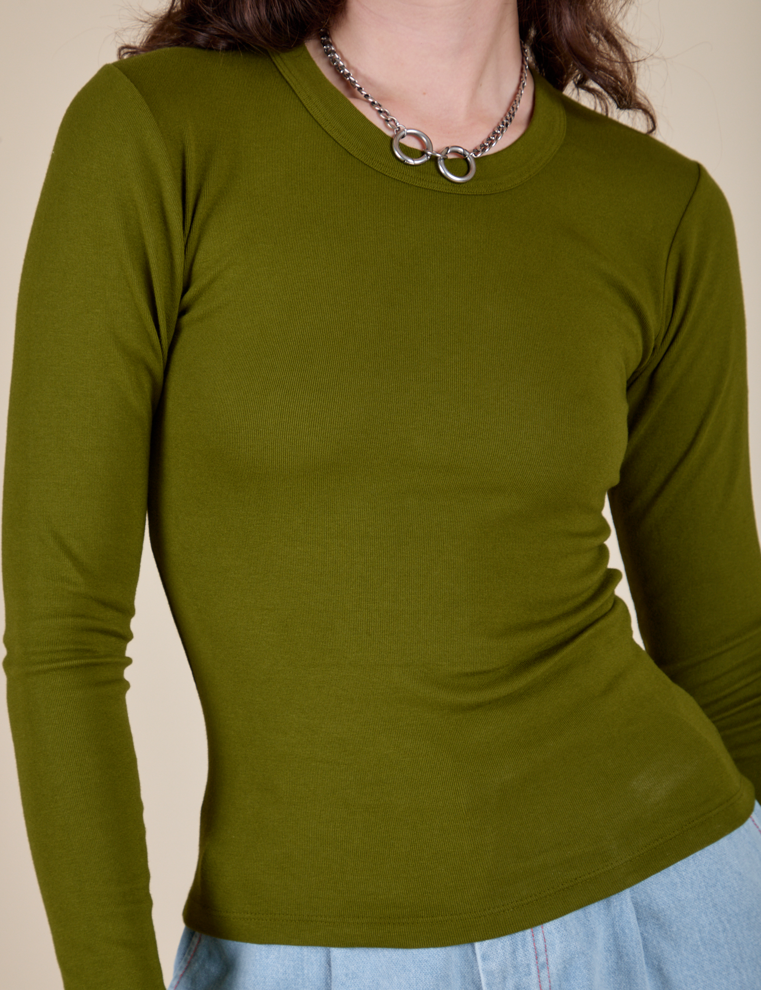 Long Sleeve Baby Tee - Summer Olive